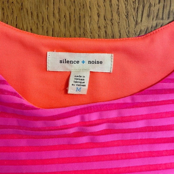 Silence + Noise Shadow Striped Muscle Tee Dress - Picture 11 of 14